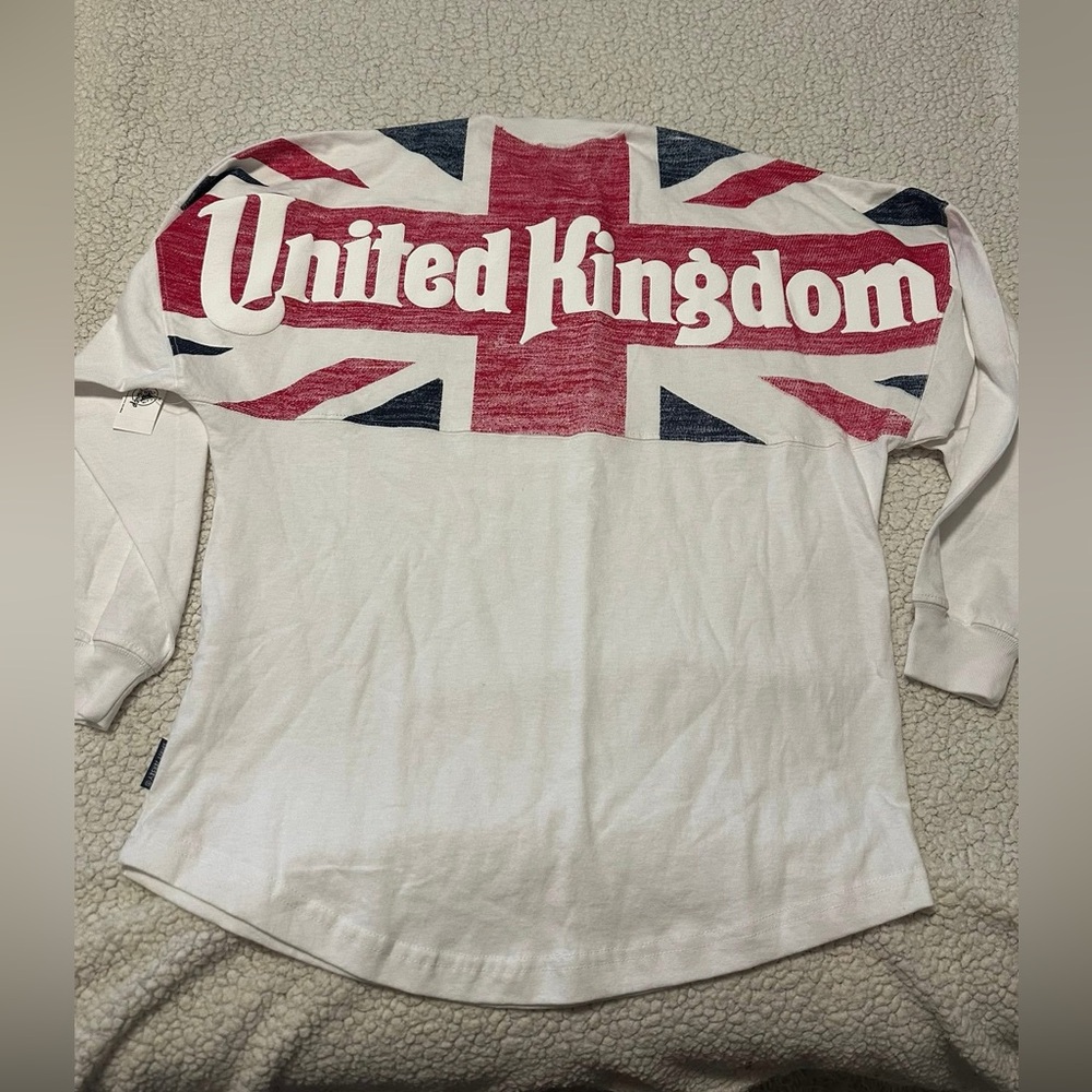 Disney White and Red United Kingdom Sweatshirt